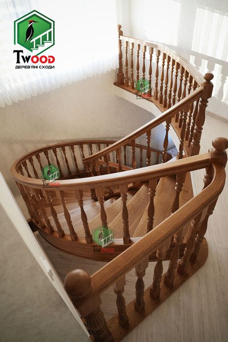 Ексклюзивні дубові сходи від виробника TWood | Елітні сходи під ключ