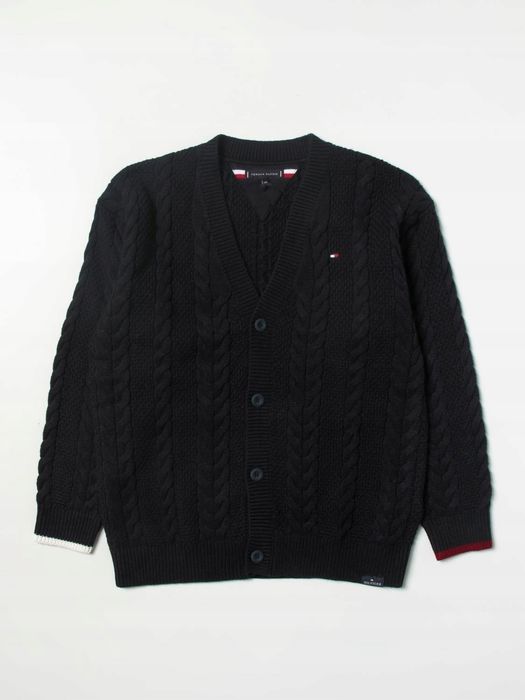 Tommy Hilfiger M 176 Cm Sweter Męski Granatowy Kardigan D3036