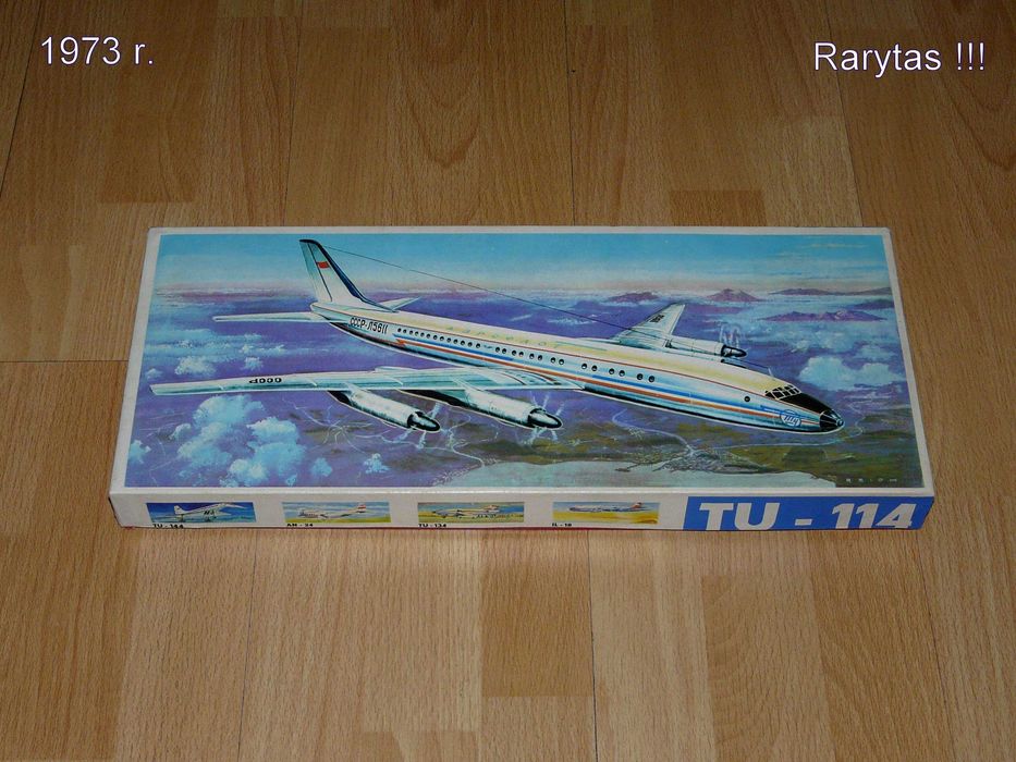 Model Samolotu Tu - 114 , 1:100 -Veb Plasticart Antyk!