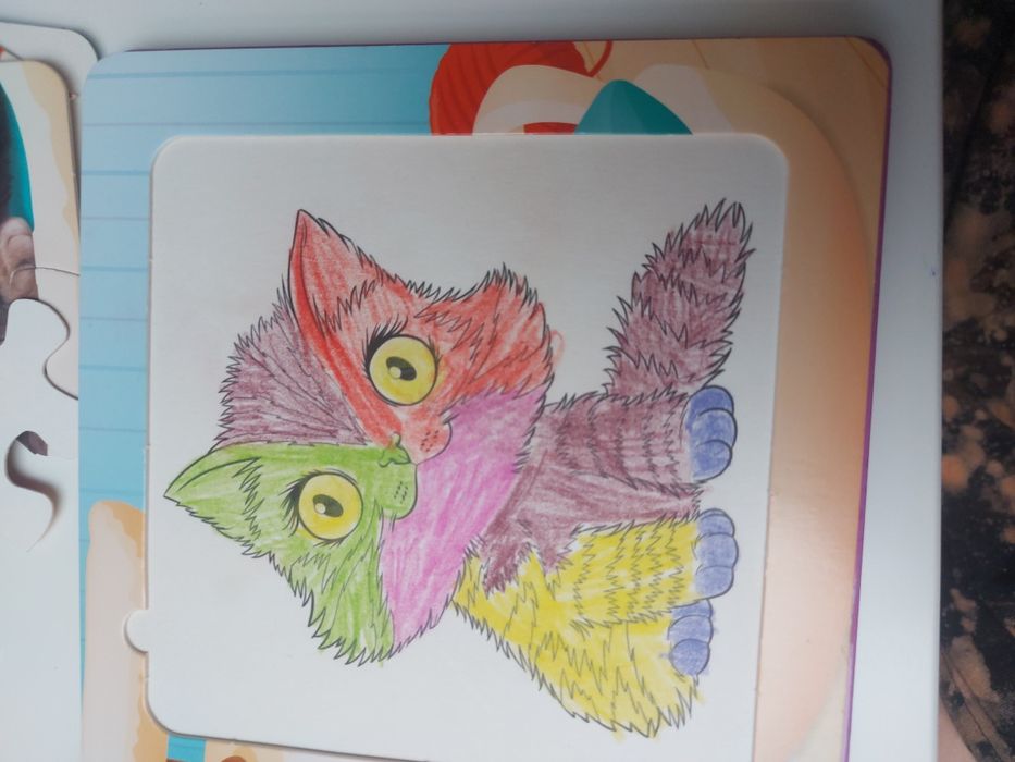 Zwierzaki domowe książka i puzzle kolorowanka