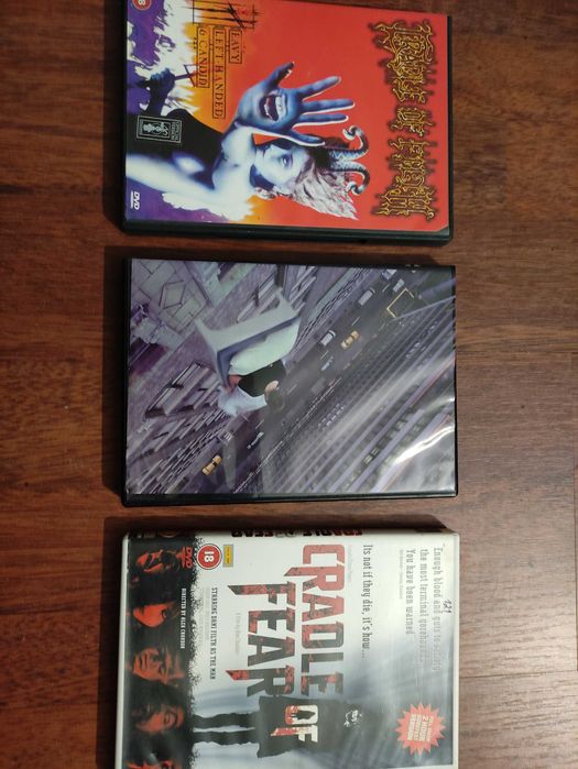 DVDs Heavy Metal Cradle of Filth e Megadeth