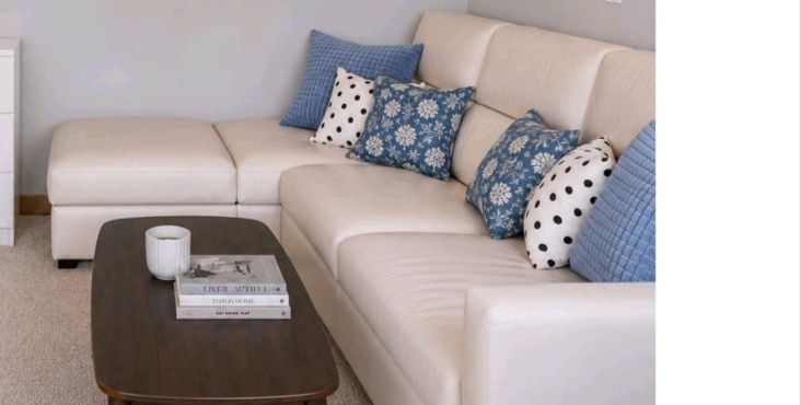Sofa kanapa narożnik skóra eko pojemna