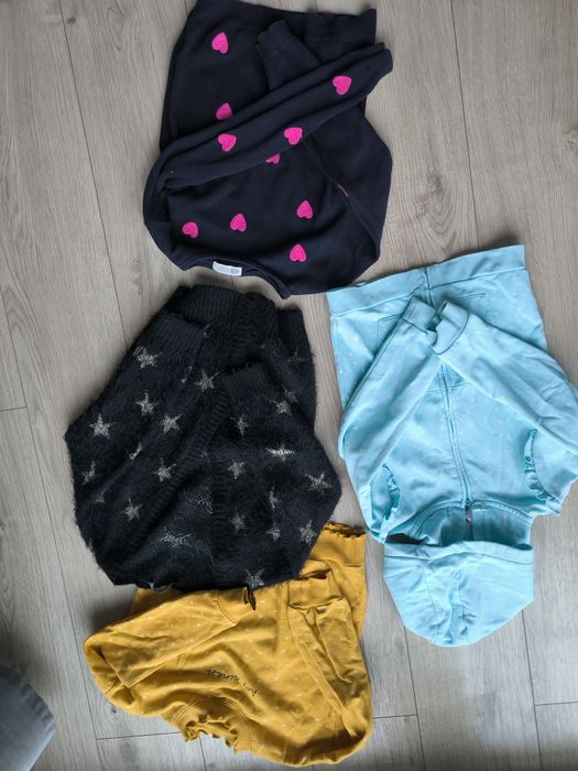 Zestaw paka Bluzy bluza serca 122-128 hm c&a pepco