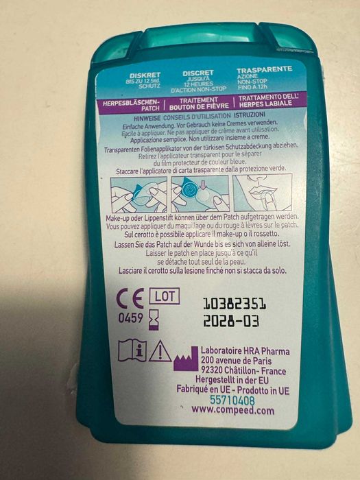COMPEED dyskretne plastry na opryszczkę 15szt 13046