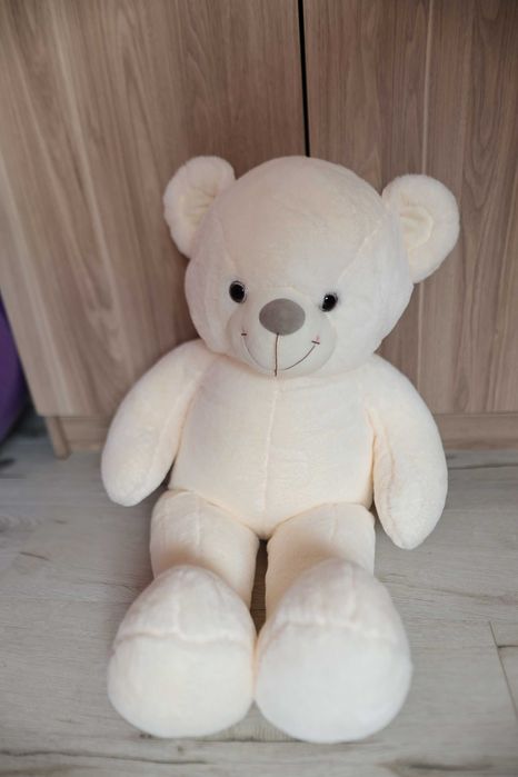 Kremowy pluszowy miś XL 80 cm  *super na prezent