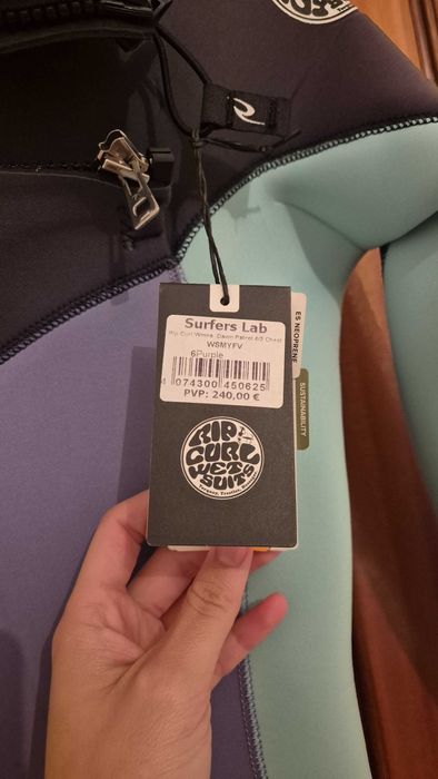 Fato de surf mulher rip curl dawn patrol 4/3 chest zip eco