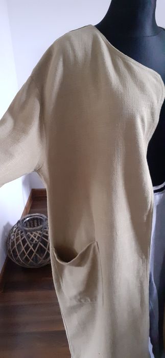 narzuta Zara XL len wiskoza