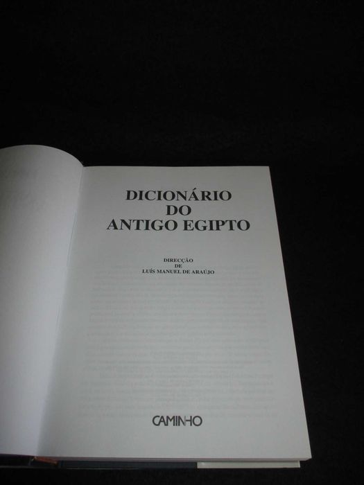 Livro Dicionário do Antigo Egipto Luís Manuel de Araújo
