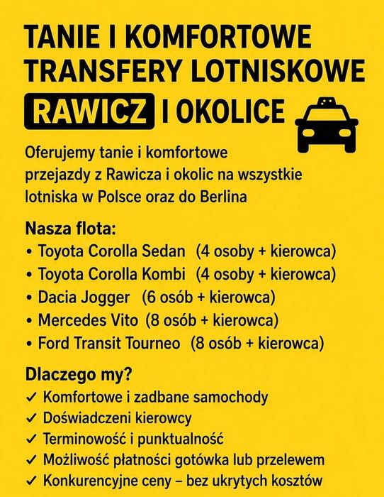 Transfery lotniskowe