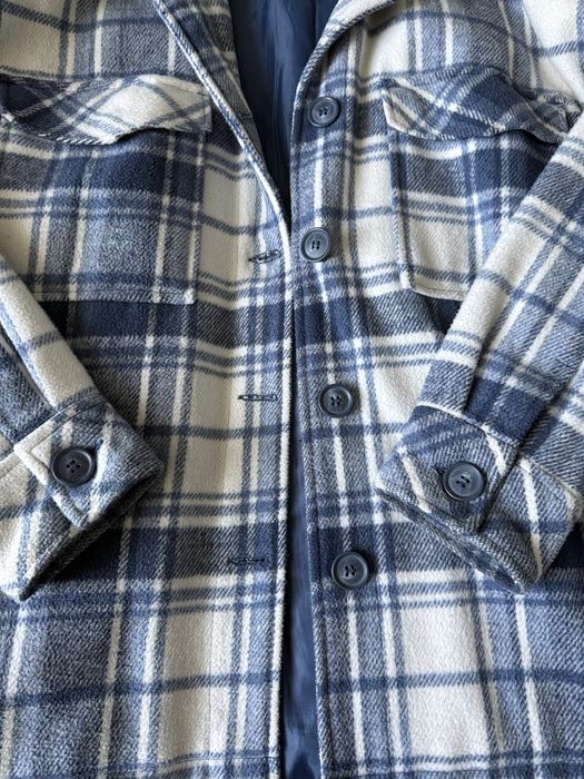 Biało-niebieska kurtka koszulowa, Reserved