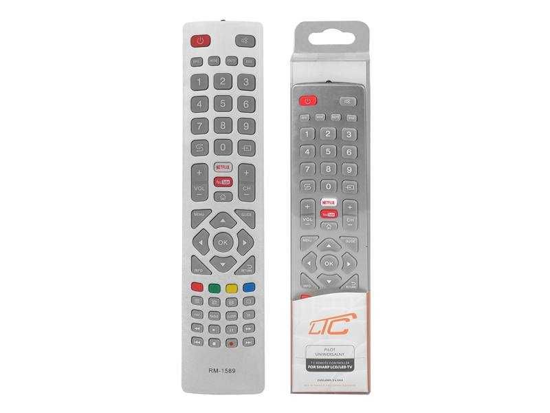Pilot Sharp do telewizora TV LCD/LED Netflix Youtube uniwersalny