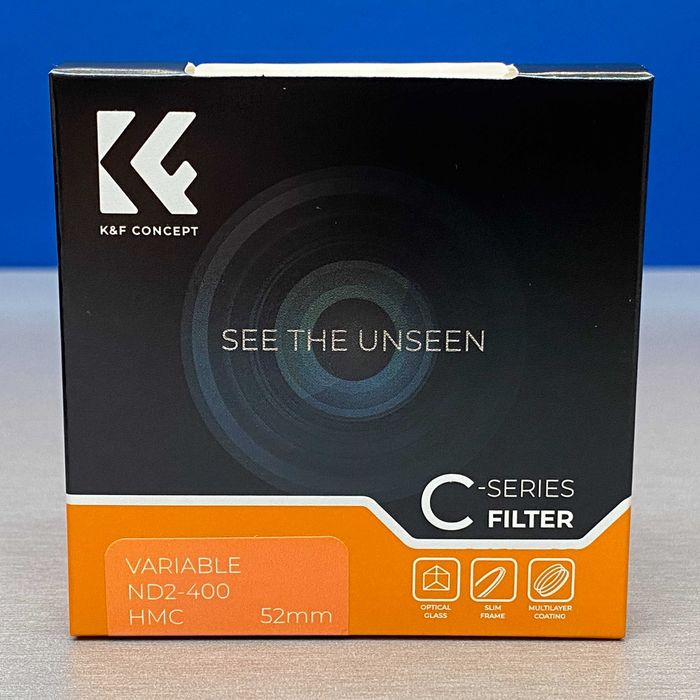 K&F Concept C-Series ND2-400 (Variable ND Filter) – 52mm – Sealed64297875308291120