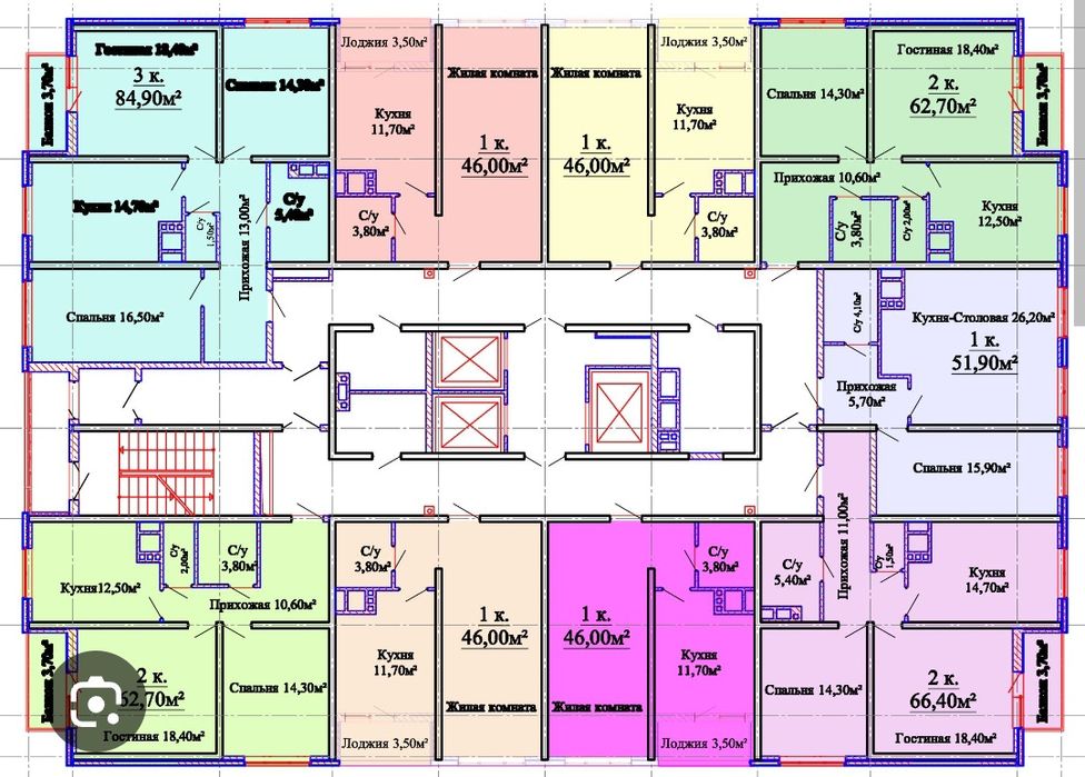 Видовая 2-комнатная квартира в ЖК «Альтаир-1»