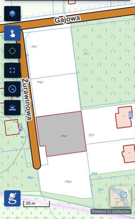 Działka budowlana Łask-Ostrów 1000 m² - Widok 2