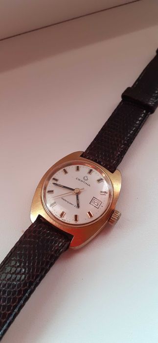 Zegarek CERTINA 17 jewels SWISS złoto- au 20 ładny stan antyk.