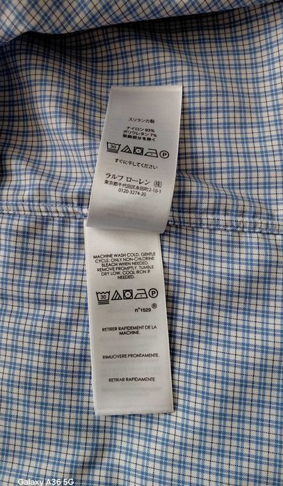 Męska piękna koszula Ralph Lauren.