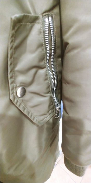 куртка бомбер удлиненный