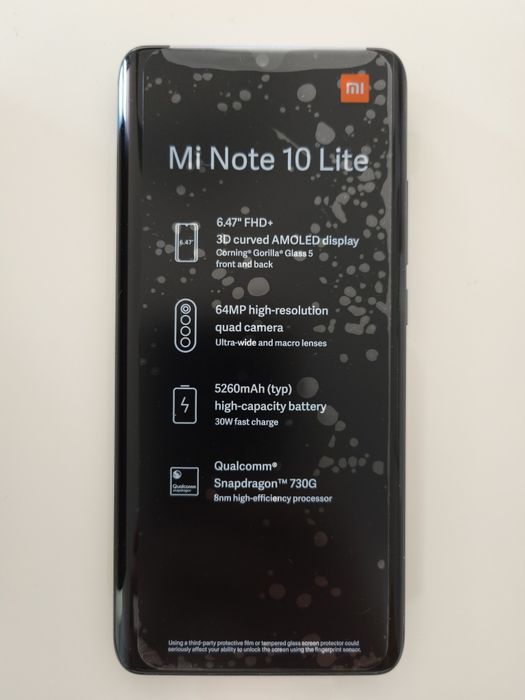Xiaomi MIi Note 10 lite - C/Novo