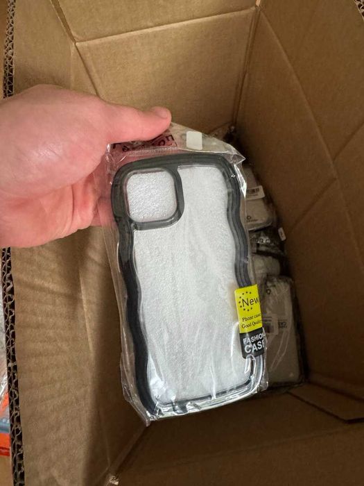 NOWE Etui WAVE do iPhone 15 Clear Case Plecki Bezbarwne Czarne odporne