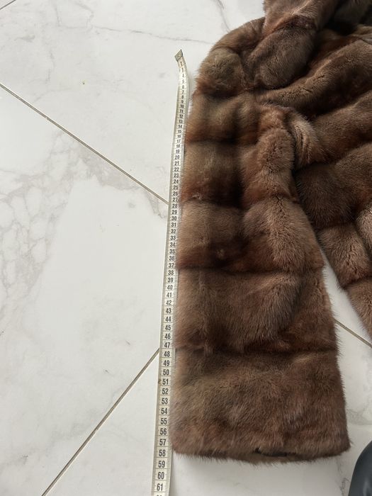 Норкова шуба с куницей