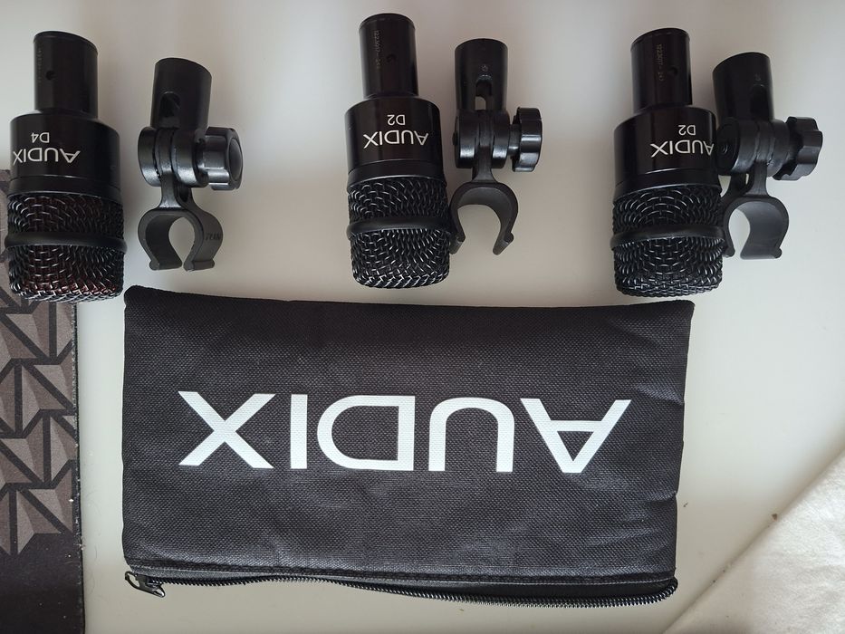 Vendo mics audix d2, d4 e i5