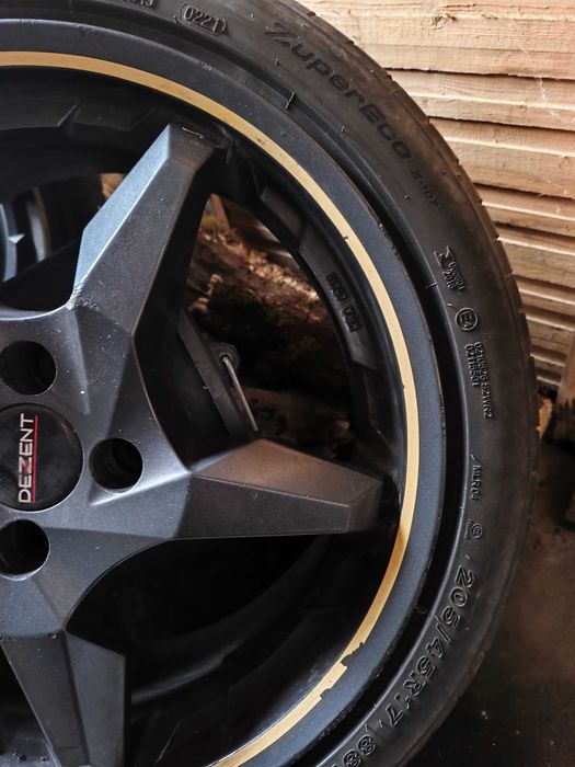 Zestaw felga 4x100 z letnimi oponami Goodride