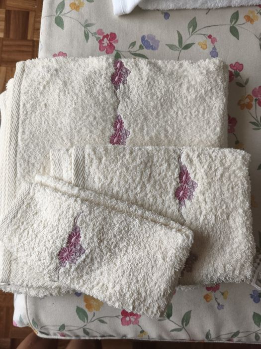 Conjunto toalhas wc-, 3 peças