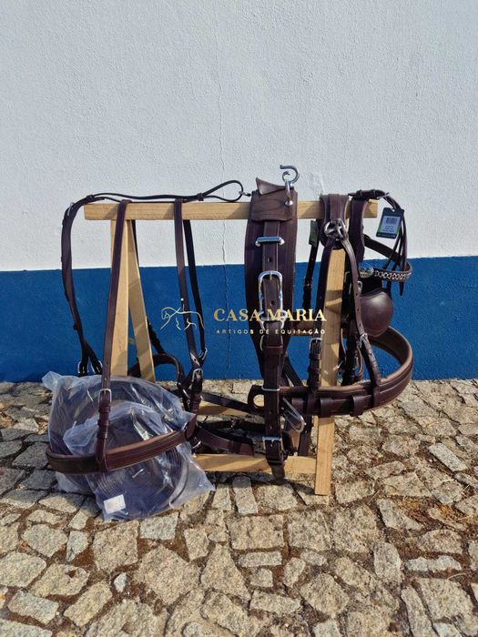 Arreios de Atrelagem Luxe IDEAL EQUESTRIAN - NOVOS