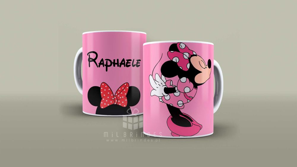 Canecas Mickey e Minnie dando beijo quando juntas 2