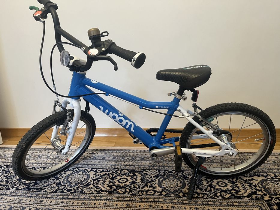 Rower dzieciecy Woom 3, 16 cali, stopka, dzwonek