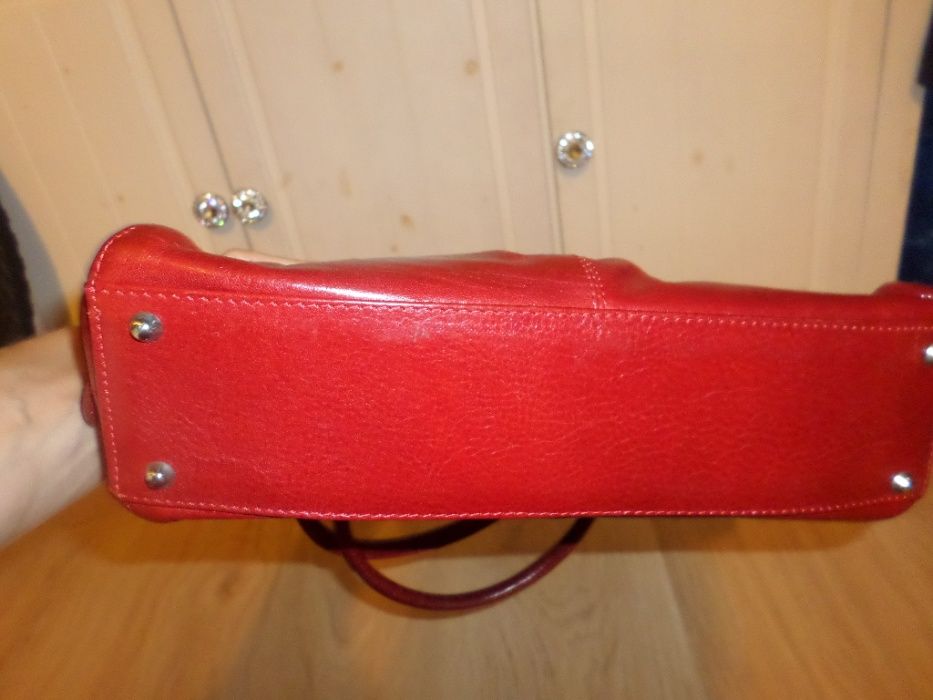 Torebka skóra naturalna Baron idealna załozona 2 razy