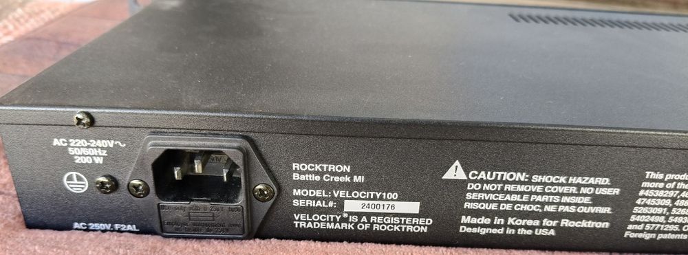 rocktron velocity 100