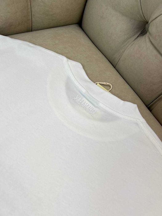 Белая футболка с принтом Vetements мужская футболка Ветмо коттон f720