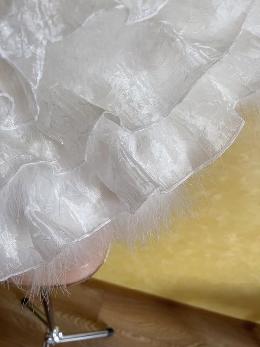 Накидка до весільноі сукні з лебединого пуху