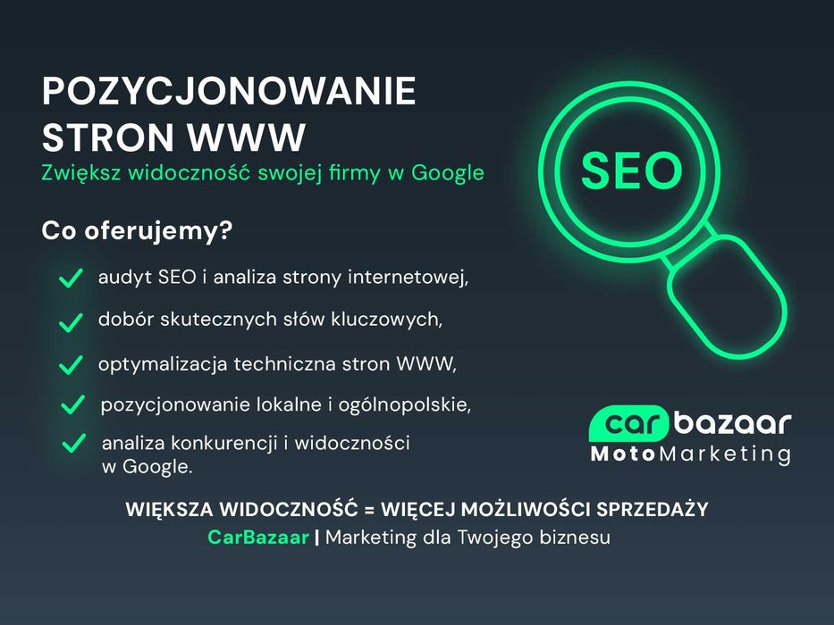 Pozycjonowanie stron i SEO lokalne - bądź widoczny w Google