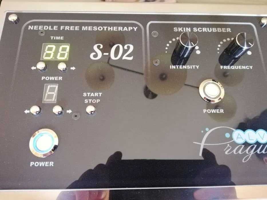 Аппарат безыгольной мезотерапии  Alvi Prague + уз-скрабер S-02 новый