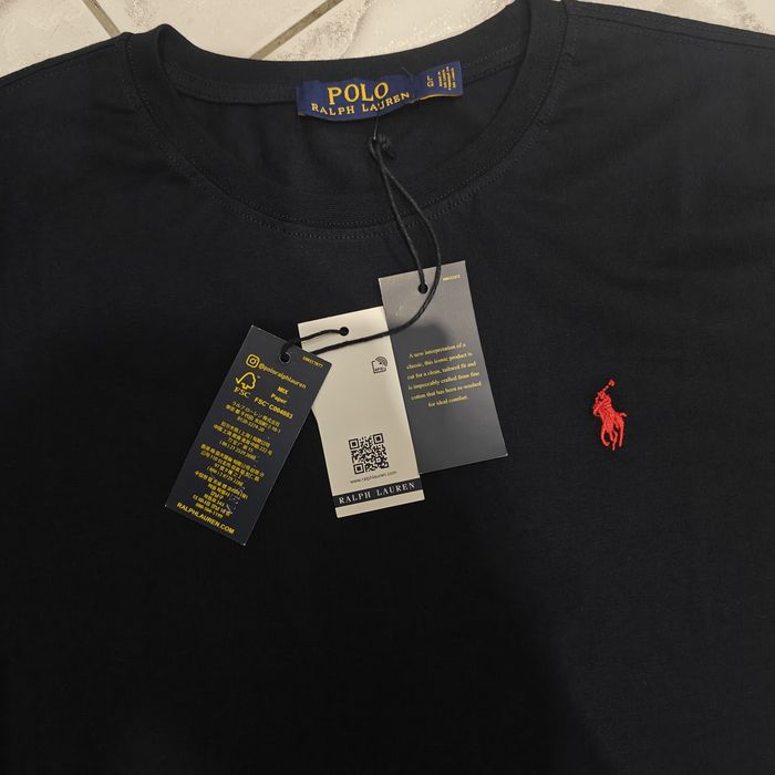 Granatowy męski t-shirt Polo Ralph Lauren w rozmiarze L