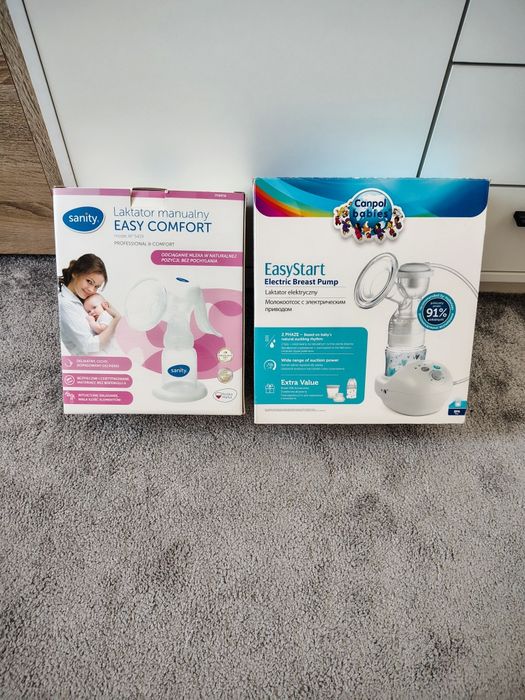 GZestaw 2 szt laktator ręczny oraz Canpol babies easy start zestaw komplet