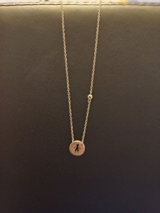 Novo preço! Anel e fio em prata menino com zirconias.