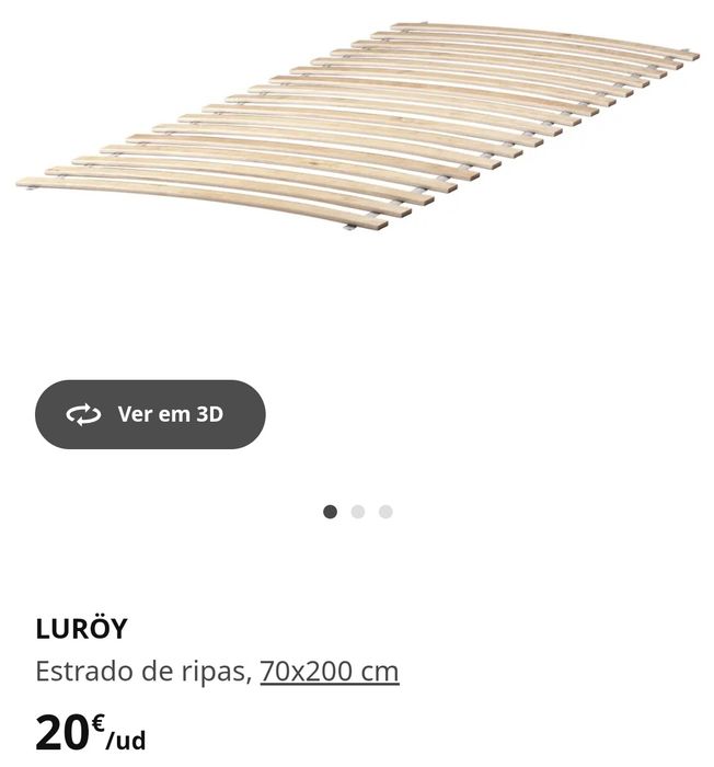 Dois estrados de ripas como novos