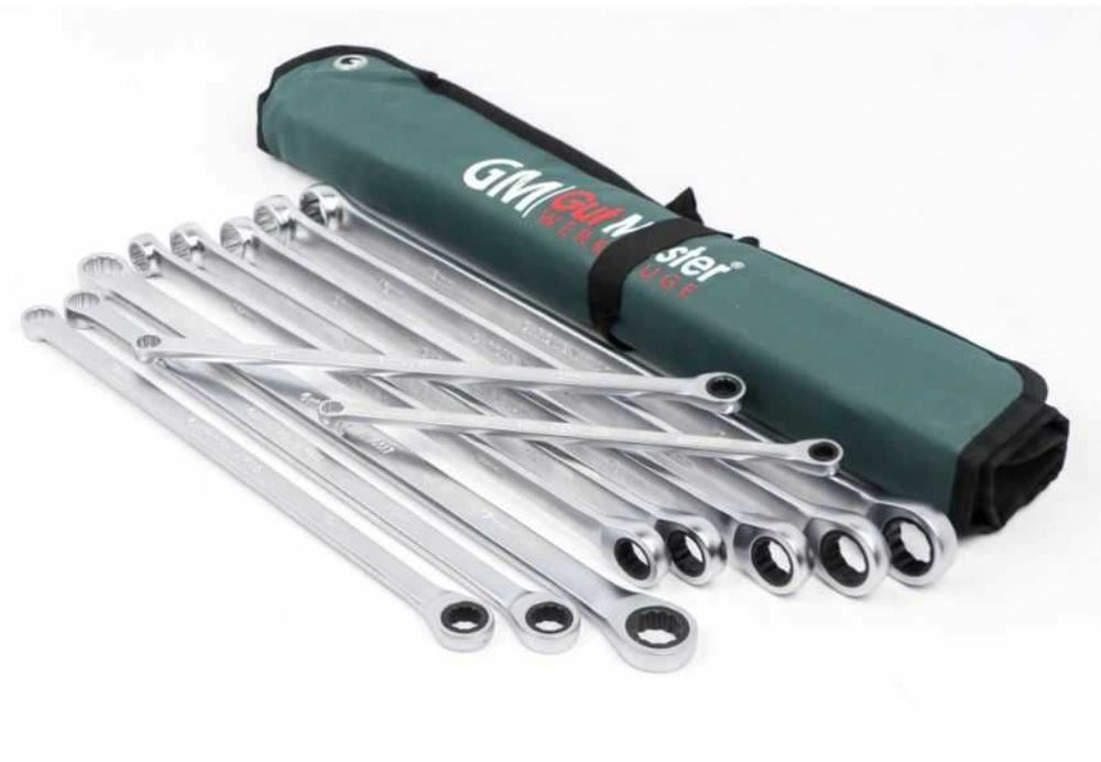 Накидные ключи с трещоткой удлинённые GUT MEISTER 02010 набор ключей10