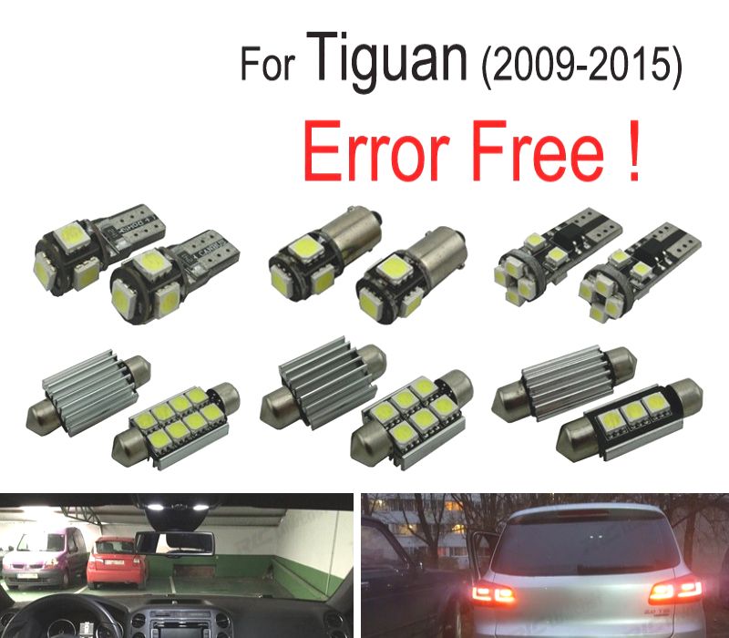 KIT COMPLETO 14 LAMPADAS LED INTERIOR PARA VOLKSWAGEN VW TIGUAN 09-15
