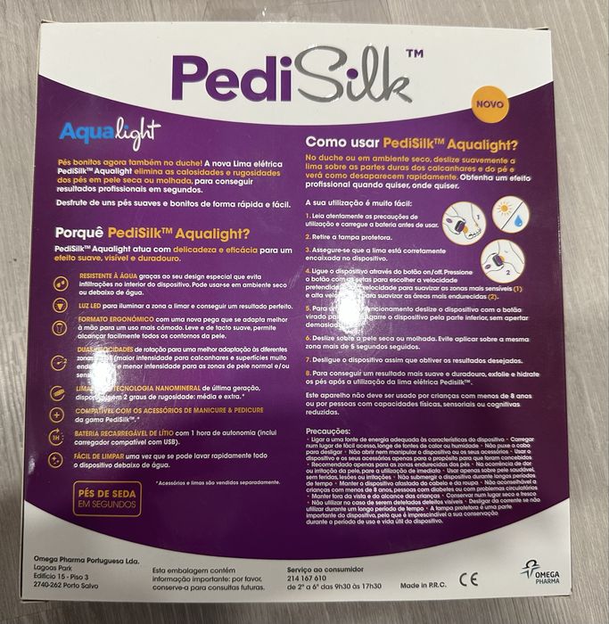 Lima elétrica PediSilk Aqualight c/ acessórios