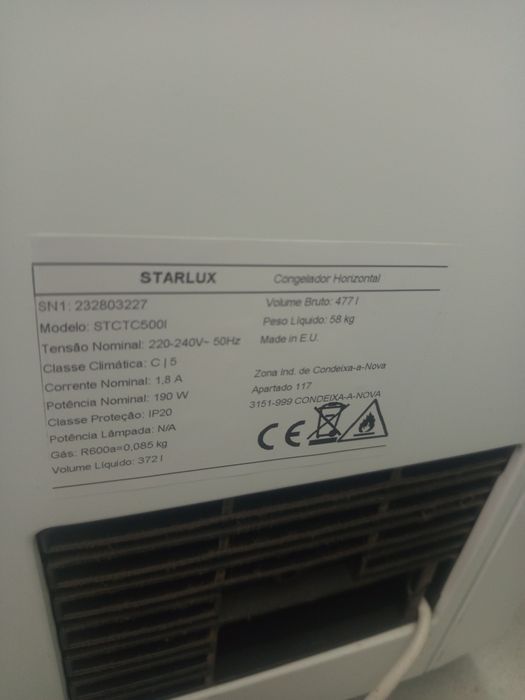 Arca congeladora StarLux