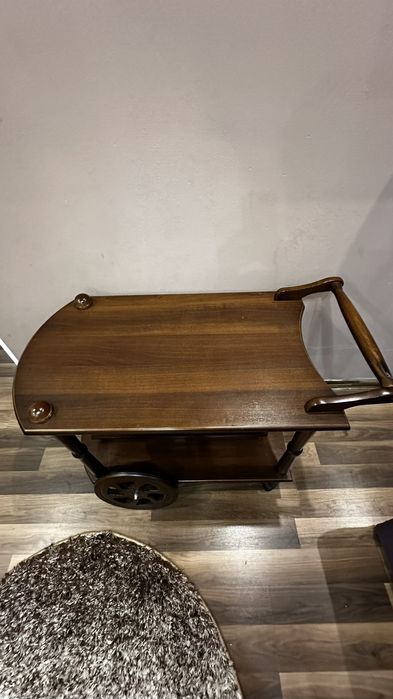 Стіл сервірувальний бар з натурального дерева стіл журнальний