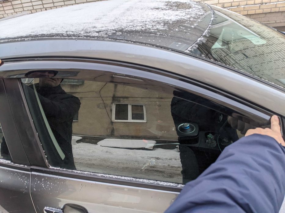 Дефлектори вікон вітровики Nissan Leaf Нісан Ліф ветровики Нисан Лиф