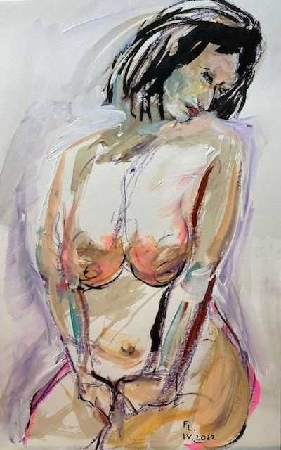 Desenhos 65x25cm / 32,5x25cm - Originais Françoise Leblanc (1953)