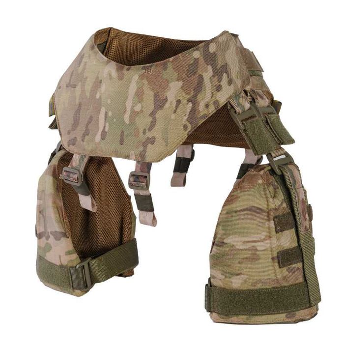 Балістичний захист шиї та плечей 1 класу під плитоноску. Мультикам.