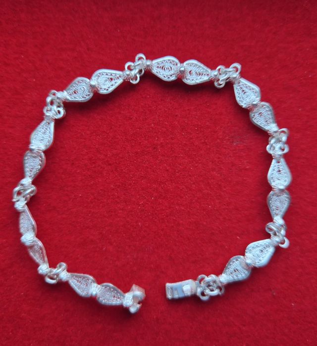 Pulseira prata filigrana