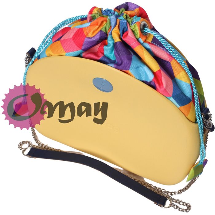 Turkusowy organizer OBAG MOON LIGHT worek kostka 3d komin OMAY